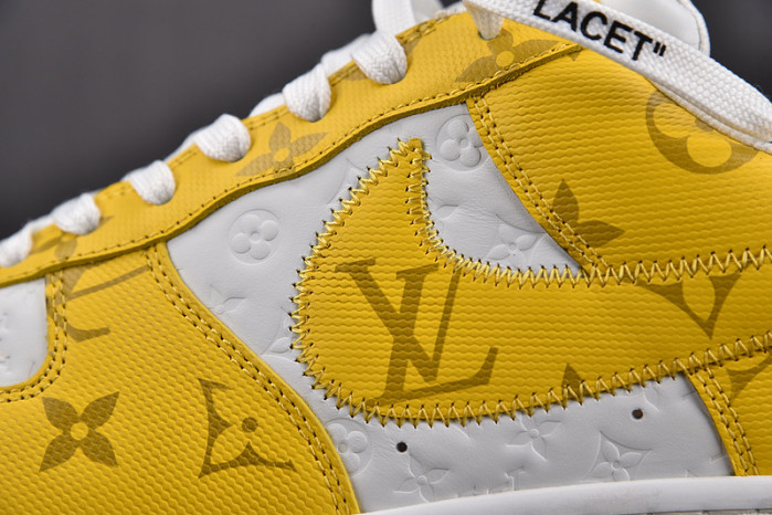 NIKE LOW AIR FORCE 1 X yellow white