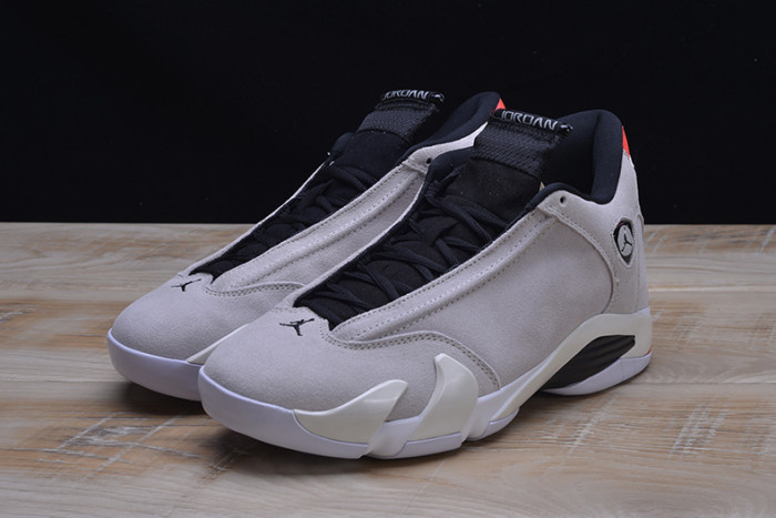 AIR JORDAN 14 RETRO "DESERT SAND" black/ white 487471-021