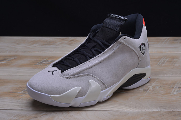 AIR JORDAN 14 RETRO "DESERT SAND" black/ white 487471-021