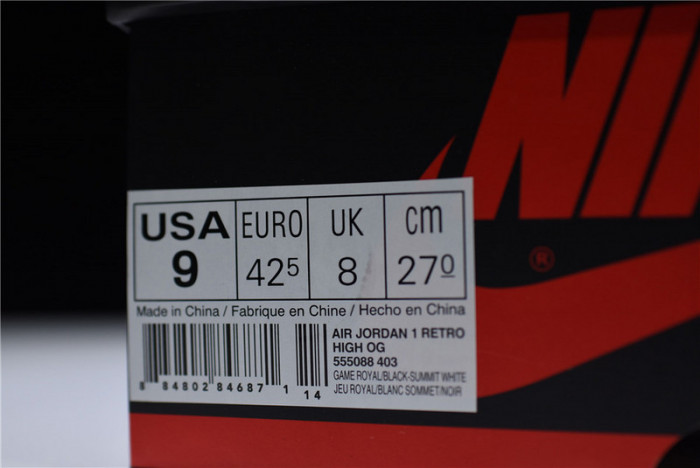 AIR JORDAN 1 OG “Game Royal” blue 555088-403