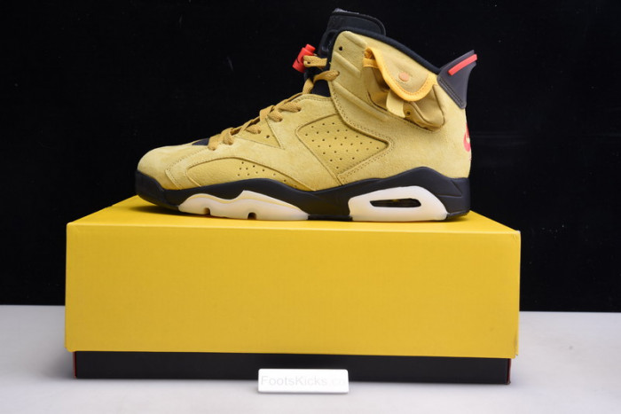 Travis Scott Air Jordan 6 yellow Cactus Jack CN1084-300