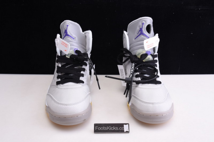 OFW Air Jordan 5 white green purple CT8480-105
