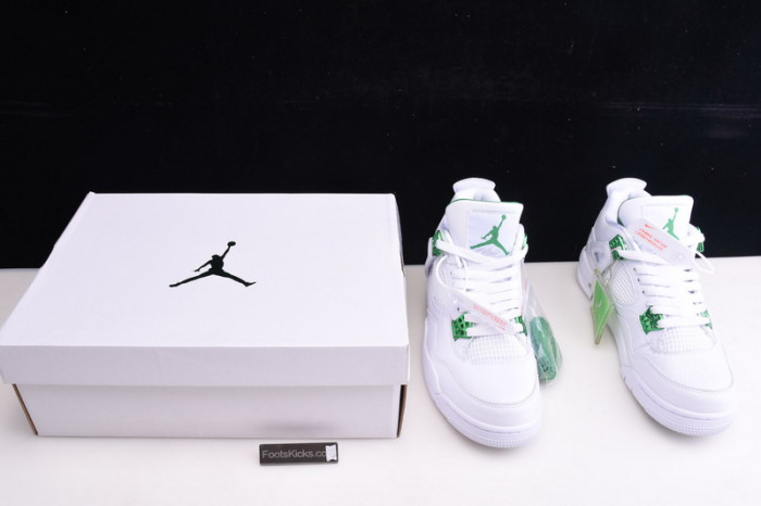 Air Jordan 4 Retro “Pure Money” white green CT8527-113