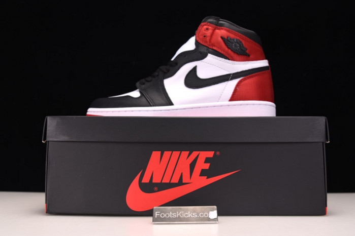 Air Jordan 1 Satin Black Toe CD0461-016