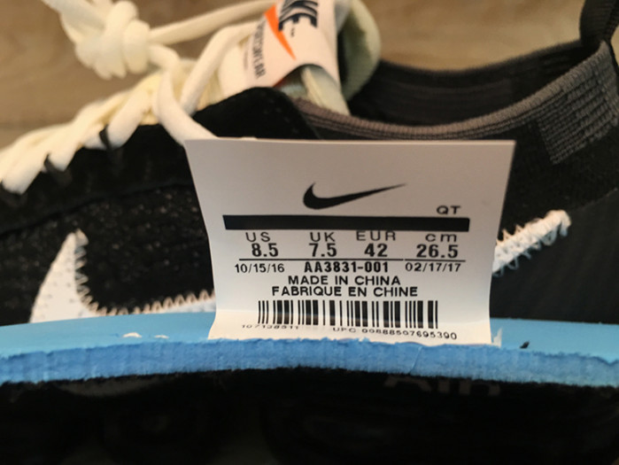 Nike The 10: OFW X Air Vapormax FK " AA3831-001