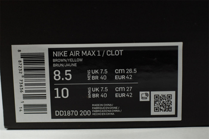 Nike Air Max 1 Clot Kiss of Death (2021) DD1870-200