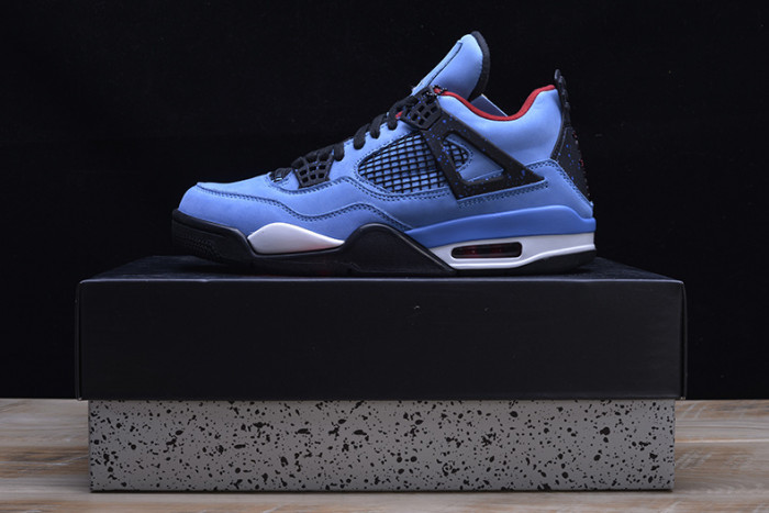 Travis Scott x Air Jordan 4 “Houston Oilers” University Blue 308497-406