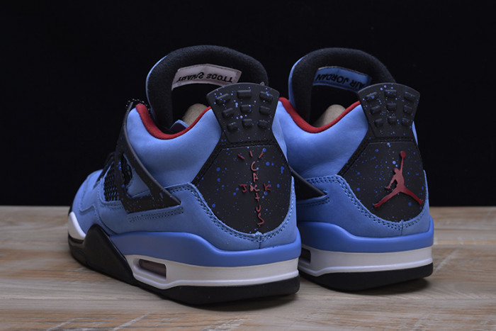 Travis Scott x Air Jordan 4 “Houston Oilers” University Blue 308497-406