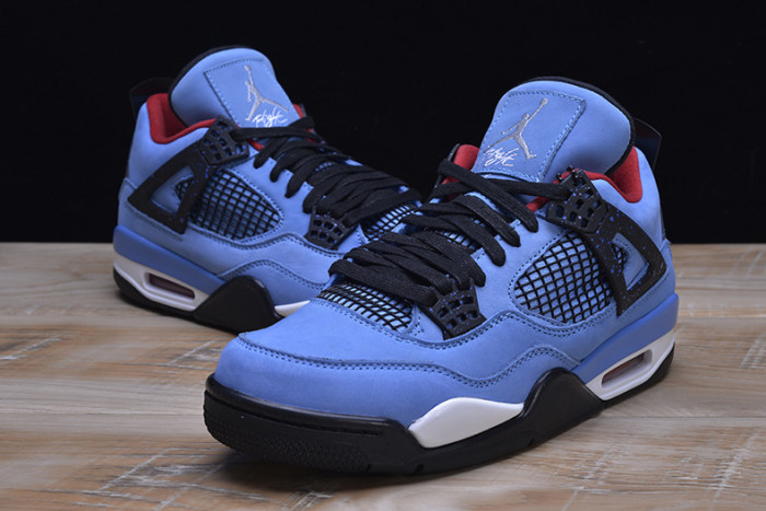 Travis Scott x Air Jordan 4 “Houston Oilers” University Blue 308497-406