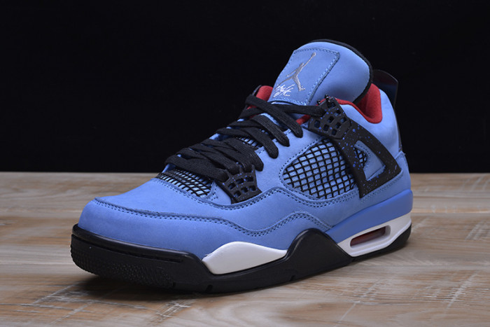 Travis Scott x Air Jordan 4 “Houston Oilers” University Blue 308497-406