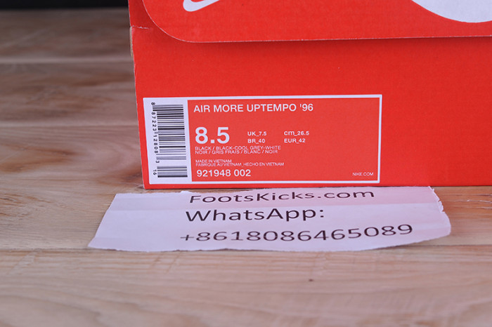 Nike Air More Uptempo “Tri-Color” black-Grey-White 921948-002